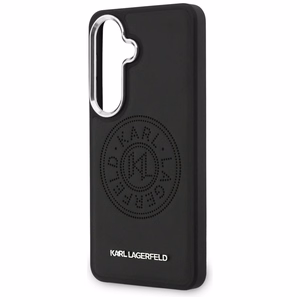 Karl Lagerfeld maciņš Perforated KL MagSafe Samsung Galaxy S26 melns