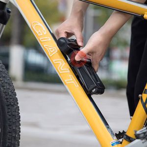 Rockbros LFCXR0085 saliekama velosipēda slēdzene ar kodu – melna
