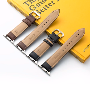 Crong Noble Band dabīgās ādas siksniņa Apple Watch 38 / 40 / 41 mm un 42 mm (Series 10 / 11) modeļiem, mokas krāsā