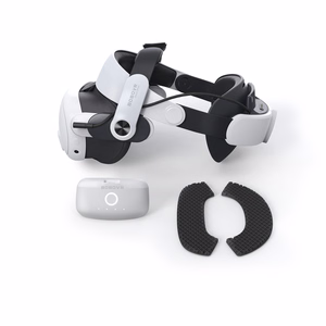 BoboVR M3 Pro Strap for Meta Quest 3 VR Headset + BoboVR B2 Battery - Black and White