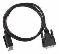 Lanberg CA-DPDV-10CU-0010-BK video adaptera kabelis 1 m DisplayPort DVI-D melns
