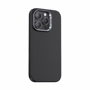 Benks Magnētiskais Armor Pro Kevlara apvalks ar metāla rāmi 600D (AD66) priekš iPhone 16 Pro Max melns ( Kameras vadības poga )