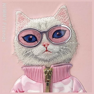 Nimmy Cool&Cute 2.0 kaķa apvalks iPhone 15 Pro - rozā