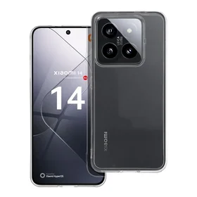 Caurspīdīgs 2 mm viedtālruņa apvalks XIAOMI 14 Pro (ar kameras aizsardzību) caurspīdīgs
