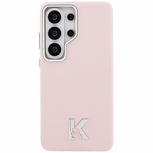 Maciņš Karl Lagerfeld K Metal Logo MagSafe Samsung Galaxy S26 Ultra rozā
