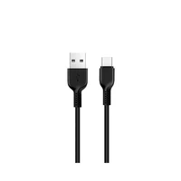 Kabelis USB A uz USB C Hoco 2,4A 1 m X20 melns