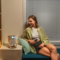 Yaber T2 Plus LCD FullHD 1080p multimediju projektors ar JBL skaļruņiem - bēšs