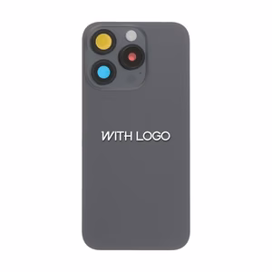Aizmugurējais vāciņš saderīgs ar iPhone 15 Pro Max / Black Titanium / (bez NFC flex) / OEM