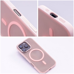Case for iPhone 16 PRO MAX Flexline Mag Cover compatible with MagSafe pink