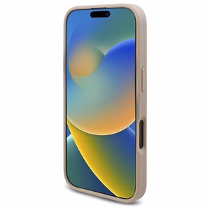 Guess Jaunais 4G Trīsstūris viedtālruņa apvalks iPhone 16 Plus - balts