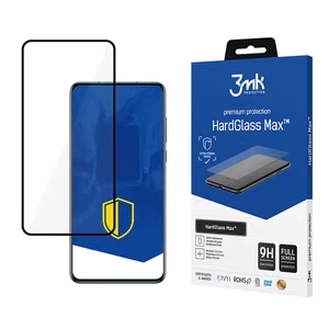 Pastiprināts rūdīts stikls 3mk HardGlass Max Black priekš Huawei P40 Pro + 5G