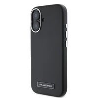 Karl Lagerfeld FW Metal Plate MagSafe apvalks iPhone 16 - melns