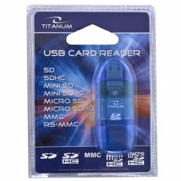 TITANUM TA101B karšu lasītājs zils USB 2.0