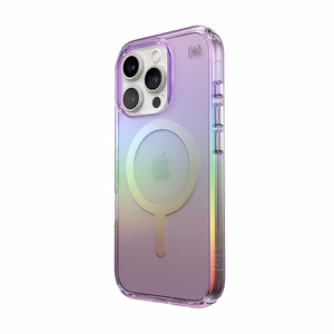 Speck Presidio2 Lux MagSafe vāciņš ierīcei iPhone 16 Pro, violets un caurspīdīgs