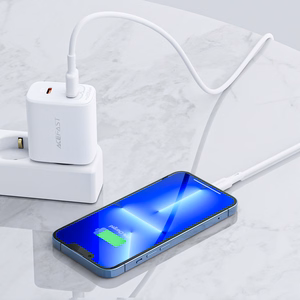 Acefast sienas lādētājs USB Type C / USB 20W, PPS, PD, QC 3.0, AFC, FCP balts (A25 balts)