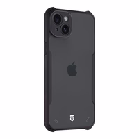 Tactical Quantum Stealth Maciņš for Apple iPhone 15 Plus Caurspīdīgs/Melns