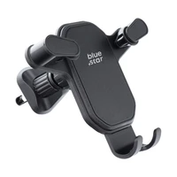 BLUE STAR gravitācijas automašīnas turētājs gaisa ventilācijai TRIANGULAR, melns