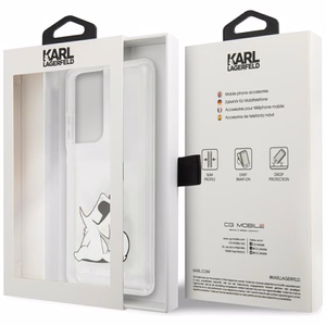 Karl Lagerfeld Choupette Fun Apvalks Samsung Galaxy S21 Ultra - Caurspīdīgs