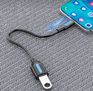 Vention USB 3.1 (Gen 1) C Male uz A Female OTG kabelis 0.15M, melns, PVC
