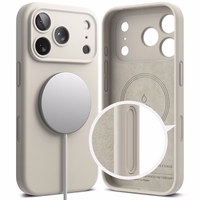 Ringke silikona magnētiskais viedtālruņa apvalks iPhone 17 Pro Max - bēšs