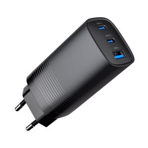 Gembird TA-UC-PDQC65-01-BK mobile device charger Universal melns AC Fast charging Indoor