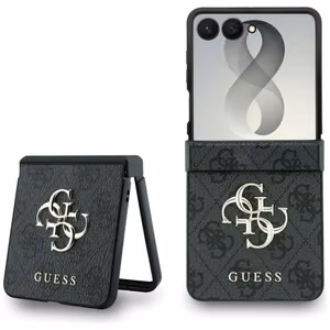 Melns Guess Big 4G Logo vāciņš Samsung Galaxy Z Flip8 tālrunim
