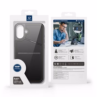 DUX DUCIS viedtālruņa apvalks RAFI II MAG ar statīvu saderīgs ar MagSafe IPHONE 16 Plus melns