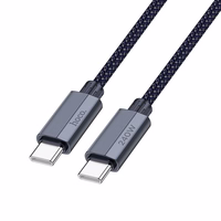 Kabelis USB C uz USB C Hoco QC3.0 PD 5A 240W 1,8 m U134 pelēks