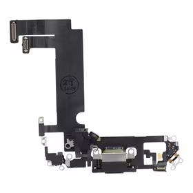 Uzlādes fleksis USB IPHONE 12 mini melns (izvilkts)