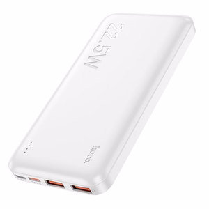 Portatīvais lādētājs Hoco 10000 mAh PD QC 3A 22,5W J101 balts