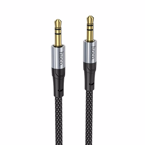 AUX kabelis Jack 3,5 mm uz Jack 3,5 mm Hoco 1 m UPA26 melns