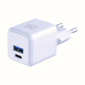 Balts 3mk Hyper GaN tīkla lādētājs, 20 W, QC4+/PD/PPS, USB 1A1C, ES