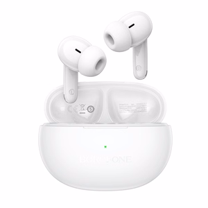 Baltas TWS Bluetooth austiņas Borofone FQ16 Star, ANC+ENC, Smart AI