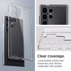 Spigen Ultra Hybrid viedtālruņa apvalks Samsung Galaxy S24 Ultra - caurspīdīgs