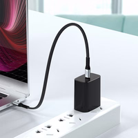 Dudao L10C USB-C - USB-C PD kabelis 100W 5A 0.23m - melns