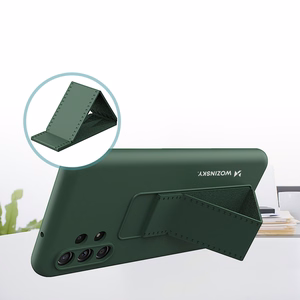 Wozinsky Kickstand Case silikona viedtālruņa apvalks ar statīvu Xiaomi Redmi Note 11 Pro melns