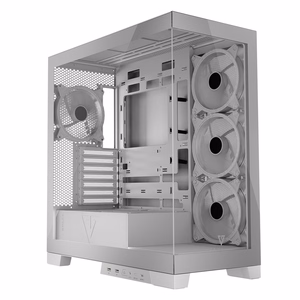 Modecom Volcano SPACE APEX ARGB MIDI Midi Tower balts datora korpuss