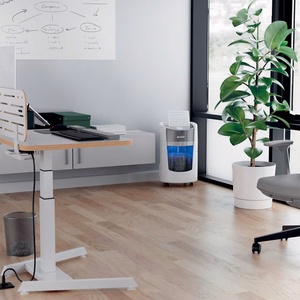 Leitz IQ OptiMax Small Office 350 – P-5 mikrogriezuma dokumentu smalcinātājs, 22 l, balts (83590000)