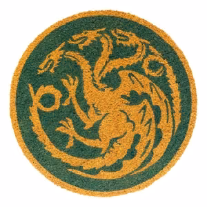 Game of Thrones House of the Dragon apaļš durvju paklājs, diametrs 50 cm