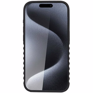 Audi Sintētiskās ādas viedtālruņa apvalks ar Magnētisko iPhone 15 Pro Max - melns