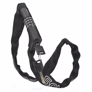 Rockbros 3230002001 velosipēda slēdzene ar kodu un atslēgu - melna
