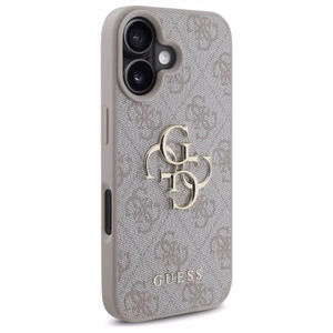 Guess 4G lielā logotipa viedtālruņa apvalks iPhone 16 - rozā