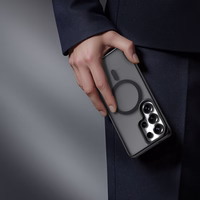 Rock Guard Touch Matēts Series Magnetic Maciņš for Samsung Galaxy S26 melns