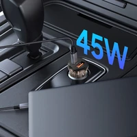 Tech-Protect CC01 45W auto lādētājs 2 porti USB-A / USB-C melns