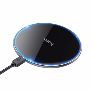 Bezvadu lādētājs Hoco 2A 15W ar gaismu CW6 PRO melns