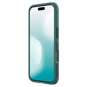 Nillkin Super Frosted Shield Pro maciņš, paredzēts iPhone 17 Pro Max, tumši zaļš