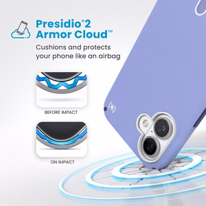 Speck Presidio2 Pro vāciņš ar MagSafe un ClickLock iPhone 16 Plus tālrunim, Future Lavender/Cassis Purple