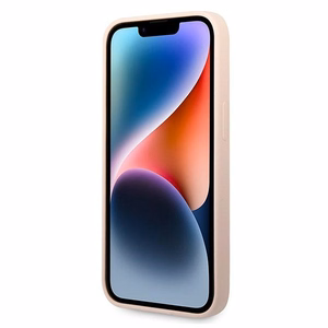 Karl Lagerfeld KLHCP14MSLKHLP iPhone 14 Plus 6.7 "cietais viedtālruņa apvalks rozā / rozā silikona Karl's Head