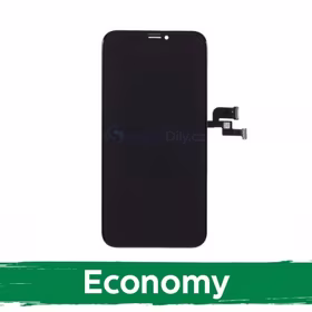 LCD Displejs Saderīgs ar iPhone X Melns (INCELL / Economy)