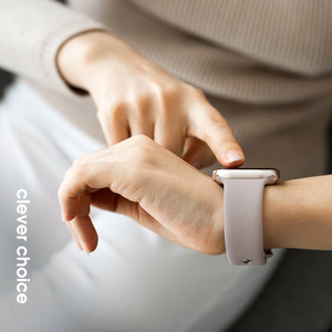 Crong Liquid siksniņa Apple Watch 44 / 45 / 46 / 49 mm, tumši zila